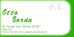 otto borda business card